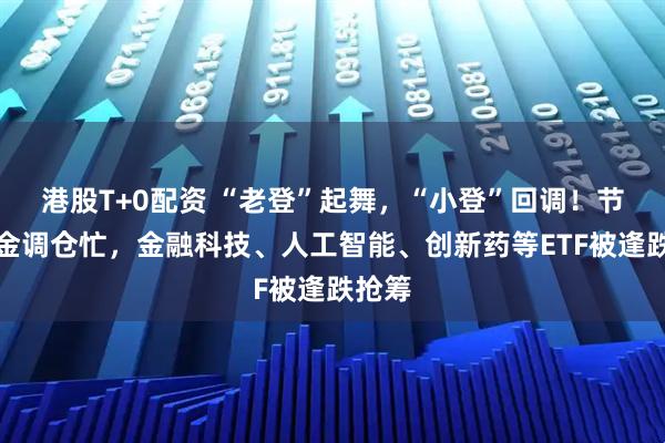 港股T+0配资 “老登”起舞，“小登”回调！节前资金调仓忙，金融科技、人工智能、创新药等ETF被逢跌抢筹